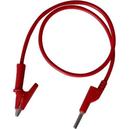Crocodile Clip Test Wire Pure Copper Color Power Test Clip 4mm Double Banana Plug Line Double-headed Crocodile Clip