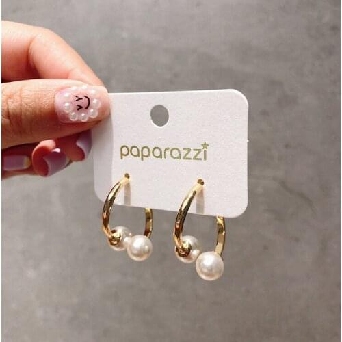 ZHENKEROU Women's Silver Earrings