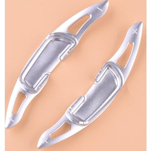 1 Pair Car Gear Steering Wheel Shifter Shift Paddle Silver Fit for Mazda CX5 MX-5 3 6 CX3 CX4 2016