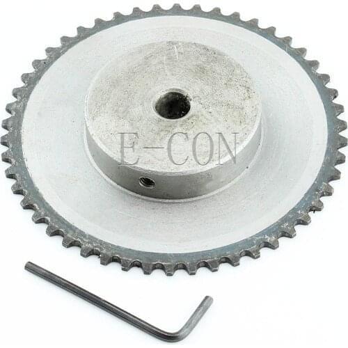1pcs 10mm Bore 50 Teeth 50T Metal Pilot Motor Gear Roller Chain Drive Sprocket