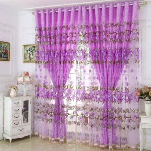 1pcs Punch-free Velcro Pastoral Fresh Wind Curtain Shading Bedroom Rental House Partition Simple Curtain Mosquito Curtain F8294