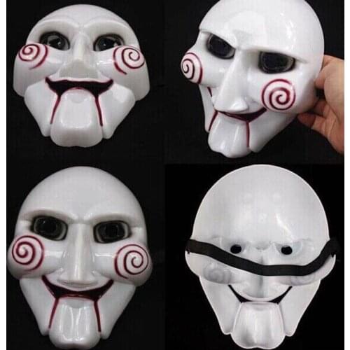 1pcs PVC Masquerade Halloween Saw Chainsaw Killer Theme Mask