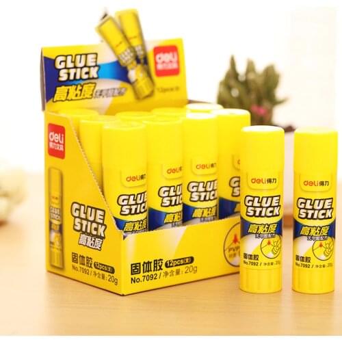1 piece of Deli 20g solid glue students hand adhesive tape envelope adhesive PVP strong glue school office supplies