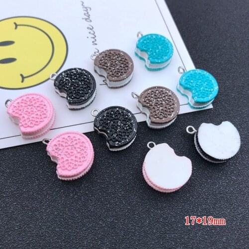 10pcs Hot Selling Kawaii Chocolate Charm Cute Cake Jewelry Pendant for Keychain, Earring, Scrapbooking, DIY Making, Necklace