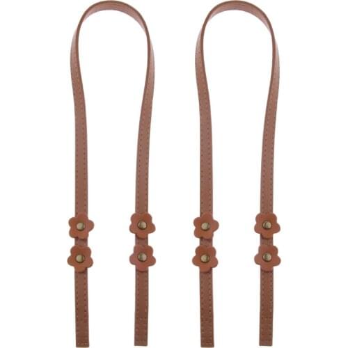2x Leather Tote Handbag Crossbody Purse Strap Replacement Handle Chain 70cm