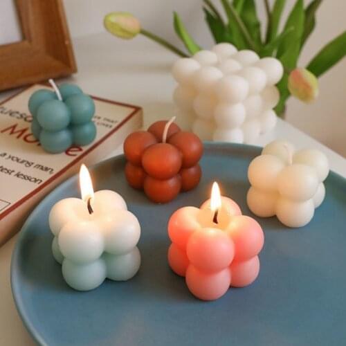 3D Silicone Candle Mould Aromatherapy Soy Wax Candle Plaster Mould DIY Handmade Candle Molds Resin Mold Candle Making Supplies