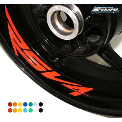 8X custon inner rim decals wheel reflective sign Stickers stripes For Aprilia RSV4