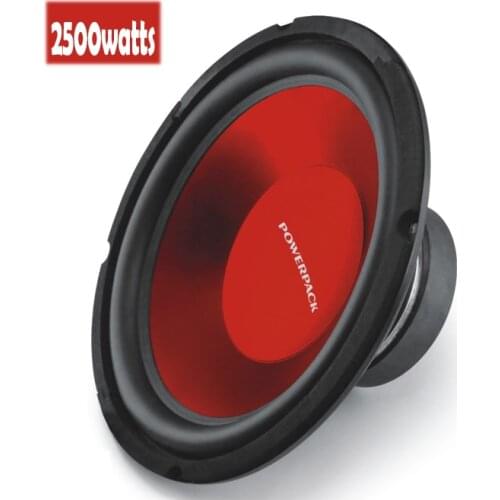 12 inch 2500W 4Ohm Car Subwoofer Steel Custom Frame Rubber Edge Injection Cone Coating Music Player