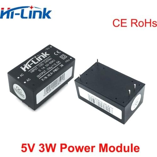 Free shipping 3pcs 220v 5V 3W AC to DC isolated power supply module smart home control switching HLK-PM01 power supply module