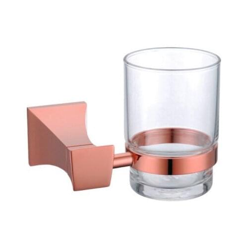 Free shipping Rose gold finish square design cup tumbler holder