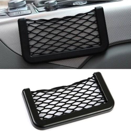 Universal Auto Holder Storage Car Net Bag Phone Pocket Organizer Car Mesh Net Holder Pocket For Wallet, Keys, Pens, And Things