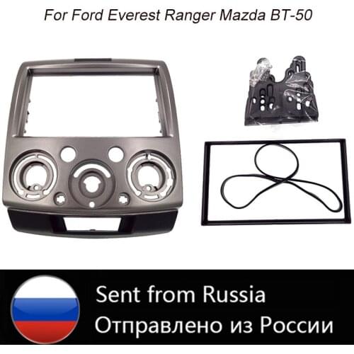 For Ford Everest Ranger Mazda BT-50 BT50 Facia Radio Dash Installation Trim Double Din Stereo Panel Fascia