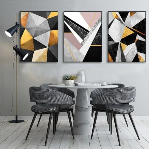 Art Decor Posters and Prints for Living Room Nordic Abstract Geometry Home Decor Nordic Canvas Painting Wall Art Luxury