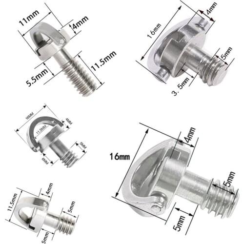 Jadkinsta 50pcs Camera 1/4" Screw C Ring Folding Screw Converter Mount Adapter for DSLR Camera Tripod Stand