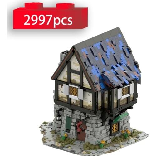 Creator Ideas City View Building The Medieval Smithy Architecture Building Blocks Modular Construction Model Bricks Kids Toys