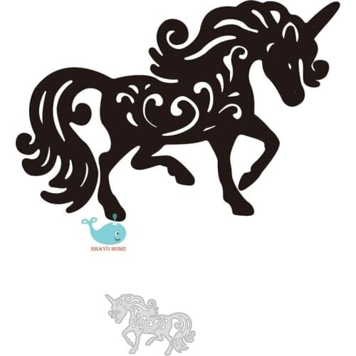 Unicorn Metal Cutting Dies Embossing Punch Knife Stencils for Scrapbooking Photos Album Decorative DIY Paper Cards Making New