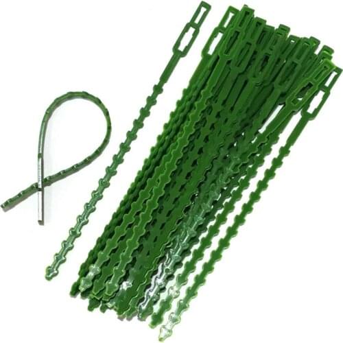 5/10/20Pcs Reusable Garden Cable Tie Plant Support Shrub Fastener Tree Lock Nylon Adjustable Plastic Tie Tool Plant Accessories