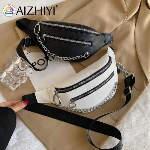 Fashion Women Multi Layers PU Leather Shoulder Crossbody Messenger Bag Casual Ladies Solid Color Chain Large Purse Waist Packs