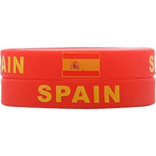 Fashion World Cup Country Flag Silicone Rubber Bracelet Sport Soccer Wristband