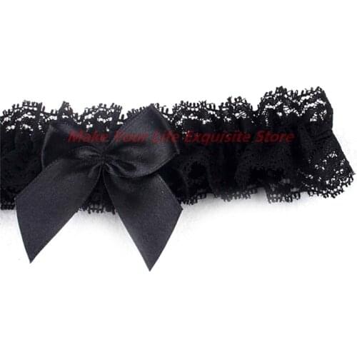 New Rhinestone Embroidery Flower Beading White Sexy Garters For Women/Female/Bride Thigh Ring Bridal Leg Garter Wedding Garter