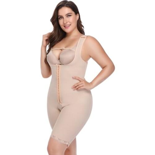 Womens New Plus Size Body Shaper Post Liposuction Waist Trainer Slimmimg Corset Underwear Tummy Control Shapewear Butt Lifter