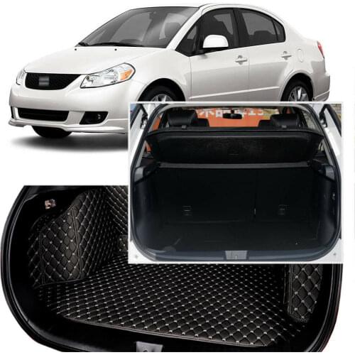 Full Covered Seat Pad Cargo Box Trunk Floor Mat Carpet Liner For Suzuki SX4 2012-2016