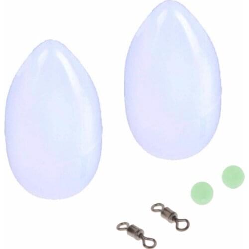 2pcs Long Distance Casting Lure Carp Coarse Trout Plastic Floating Bombarda Floats Sea Fishing Tackle With Beads And Rolling