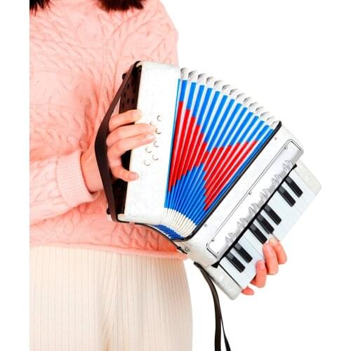Professional Mini 17-Key Bass Accordion Educational Toys Birthday Gift