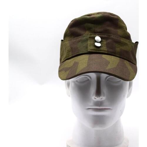 Replica WWII WW2 German Army Splinter Camo Cap Hat Mlitary Reenactments 002