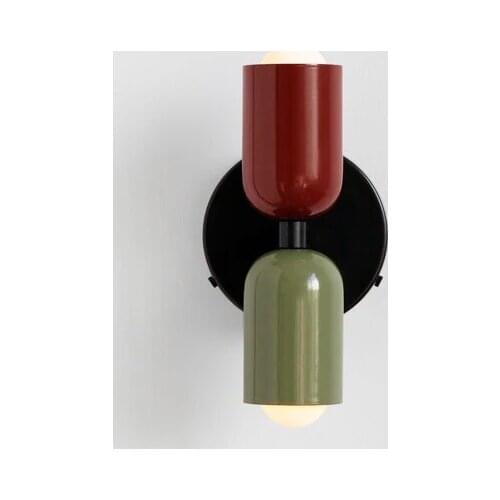 Light luxury wall lamps color macaron color wall light living room dining room bedroom bedside ins wind Sconce lighting fixtures