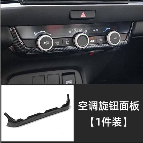 Car Styling ABS Chrome Instrument Desk regulate Air-Conditioning Button Trim Accessories For Honda Fit 2021