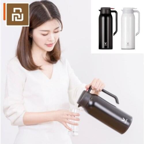 2colors Original Youpin VIOMI Thermo Jug Portable Water Kettle Stainless Steel Vacuum Flask Thermos Kettle Bottle 1.5L