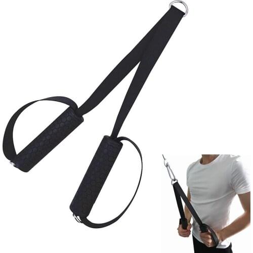 Triceps Pull Rope Fitness Heavy Duty Strap Handle Grip Fitness Equipment Pull Down Cable Rope Triceps Machine Home Gym Workout