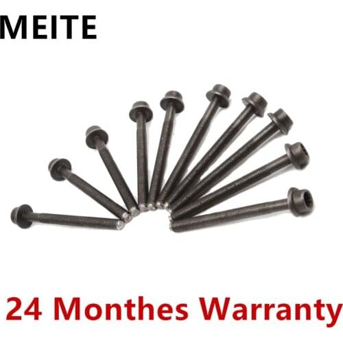 10PCS Engine Cylinder Head Bolt Screws Screw For VW Golf Jetta Passat Eos Tiguan Audi A1 A3 Skoda 1.4TSI WHT000912 WHT 000 912