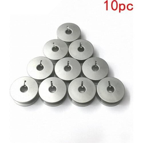 10 Quilting Machine Large Aluminum Bobbins with Center Notch for Winding 5BB5108