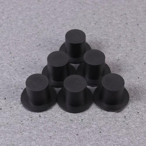 100pcs Handcraft Mini Clown Hat Decoration Christmas Decorative Cap Hat DIY Material Size S(Black)