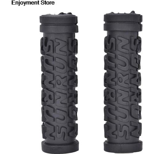 2pcs MTB Folding Bike Fixed Design Bike Parts Cycling Bike Bicycle Handlebar Grips Rubber Lock-on Light Grip
