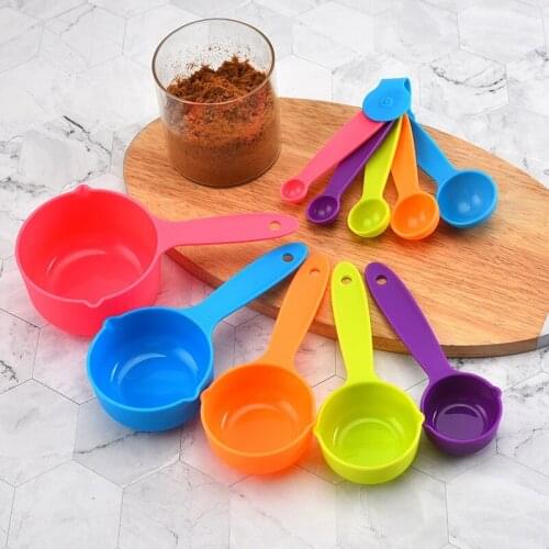 5pcs Kitchen Measuring Spoons Colorful Measuring Cups Teaspoon Coffee Sugar Scoop Cake Baking Kitchen Cooking Baking Supplies