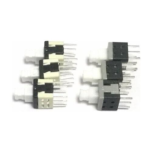 50pcs 5.8*5.8mm high quality mini switches 6 pins switches or household appliances DC 12V 0.1A white