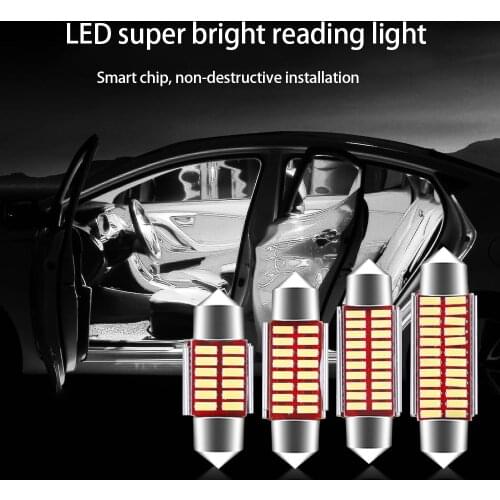 5x 31mm 36mm 39mm 41mm LED Bulb C5W C10W Super Bright 4014 SMD Canbus Error Free Auto Interior Doom Lamp Car Styling Light