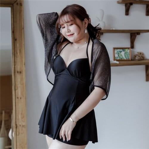 Halter Bandage Swimdress Sexy Backless Beach Wear Push Up Padded Swimwear Plus Size Solid Boyshort Bathsuit Mesh Covers Women