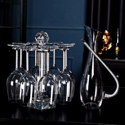 CUP WINE Crystal wine glass goblet decanter set diamond wine glass wine glass whiskey glass lot goblet tequila wine glasses