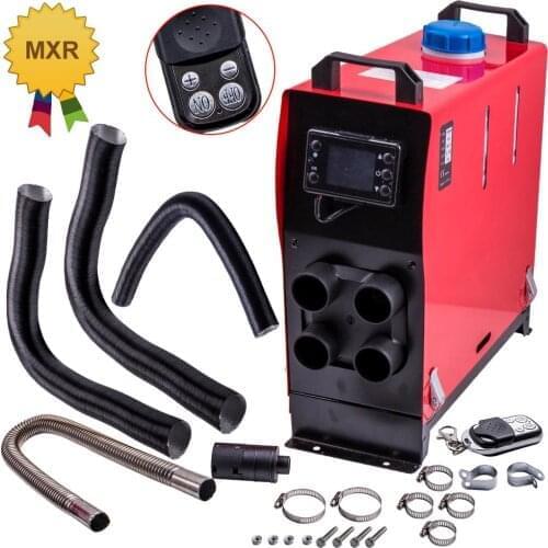 12V Diesel Park Air Condition Heater LCD Remote Control For Truck Caravan Bus Motorhome Lorry 4 Hole Vents Independent Auxiliary
