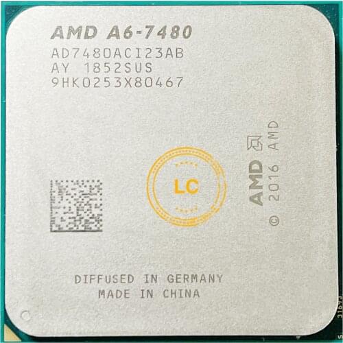 AMD A6-Series A6-7480 A6 7480 3.5 GHz Dual-Core Dual-Thread CPU Processor 65W L2=1M Socket FM2