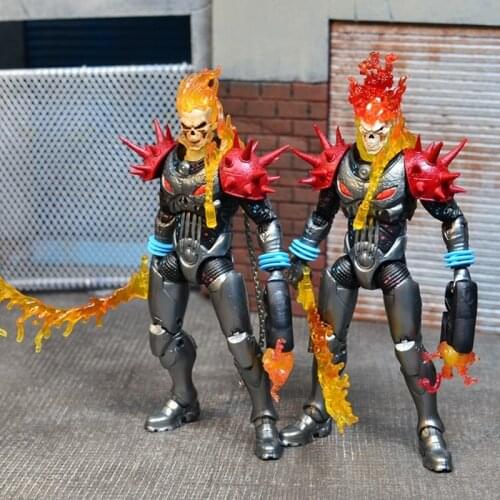 Spot Hong Kong Version of Marvel Legends Ghost Rider Motorcycle Vehicle Set 6-inch Movable Doll Model Hand