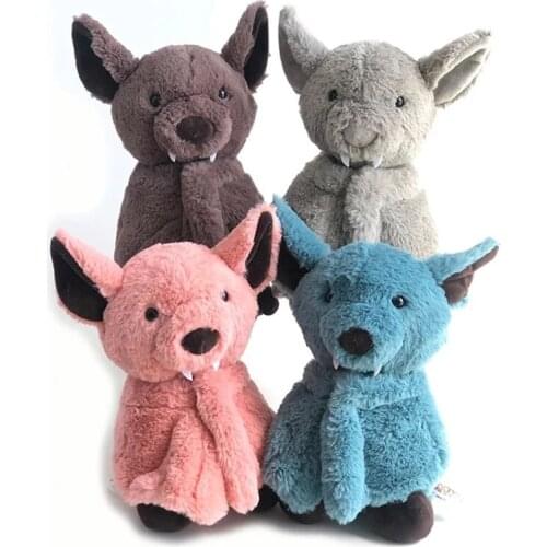 1pc 24cm Bat Plush Toy Dark Elf Cute lifelike Bat Baby Soft Toy Sleep Storytelling Plush Kids Toys Gift For Children