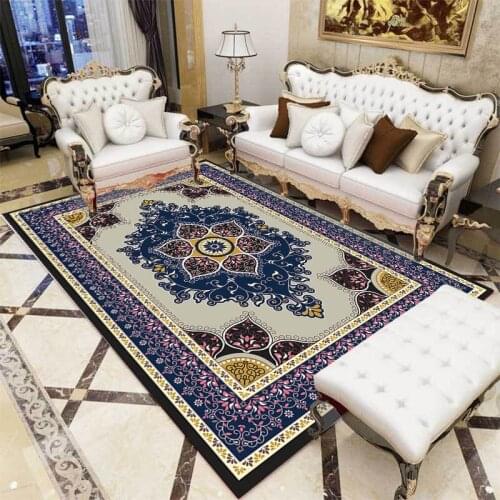 Classic European Floral Persian Folk Style Bedroom Living Room Kitchen Bedside Carpet Door Mat CustomCustom Size
