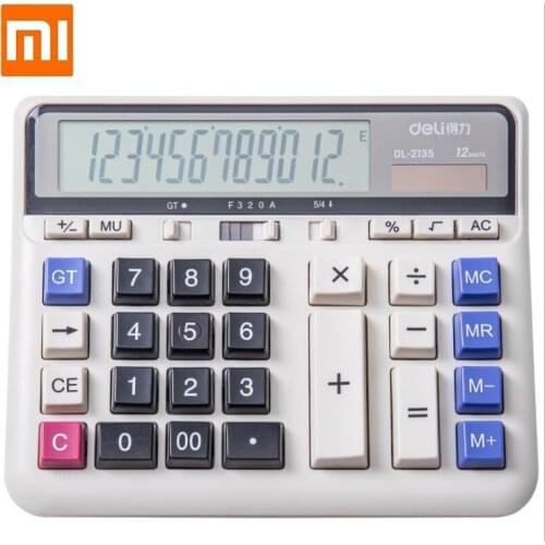 Computer keyboard calculator Photoelectric Dual Dive 12 Number Display for bank office Financial Accounting Solar calculator