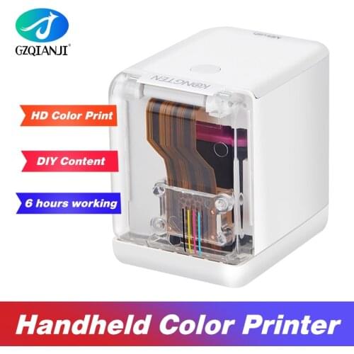 Kongten Mbrush Printer Mobile Color Mini Handheld Printer inkjet WIFI USB tattoo logo wireless Bluetooth A4 inkjet Phone printer