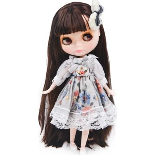 Neo Blyth Doll NBL Customized Shiny Face,1/6 BJD Ball Jointed Doll Ob24 Doll Blyth for Girl, Toys for Children NBL10